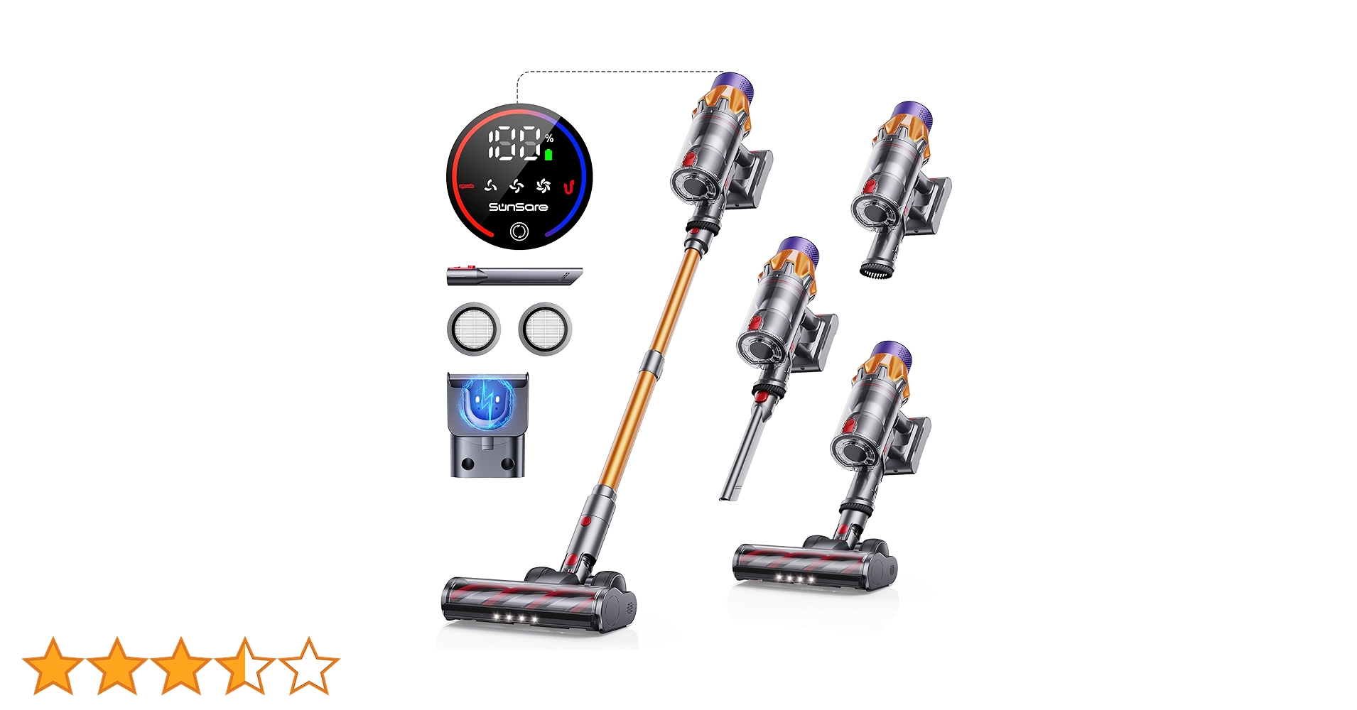 Amazon | 掃除機 コードレス 【2024革新モデル新登場!】 45000pa